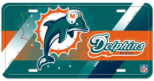 Miami Dolphins Street Flair Plate
