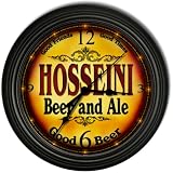 HOSSEINI 'S Beer and Ale Cascading Pub Wall Clock