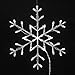 Vickerman Lighted LED Snowflake Christmas Window Silhouette Decoration, 16