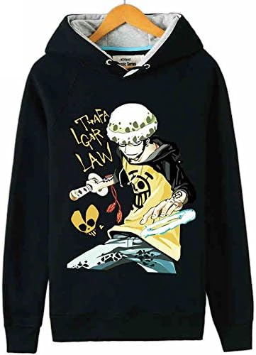 One Piece Anime Costume Trafalgar Law Hoodie, Asian Size, Four Colors