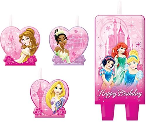 Disney Princesses Birthday Cake Candle Set Party Supplies