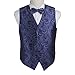 EGE1B.01 Exporters Waistcoat Paisley Microfiber Vest Pre-tied Bow Tie By Epoint