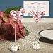 Exquisite Pink Crystal Butterfly Place Card Holders (Set of 6)