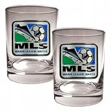 Major League Soccer Logo - 2pc Rocks Glass Set - Primary Team Logo