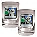 Major League Soccer Logo - 2pc Rocks Glass Set - Primary Team Logo