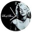 Vandor 12 Inch Glass Wall Clock, Marilyn Monroe