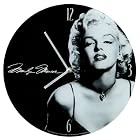Vandor 70489 Marilyn Monroe Glass Wall Clock, Multicolored