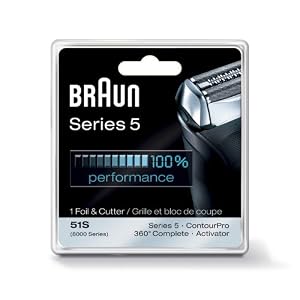 Braun Series 5 Combi 51S Foil and Cutter Replacement Pack (Formerly 8000 360 Complete or Activator)