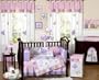 Butterfly Pink and Purple 9 Pc Crib Bedding Set By Jojo Designs