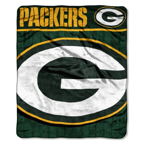 NFL Green Bay Packers 50-Inch-by-60-Inch Micro-Raschel Plush Throw 