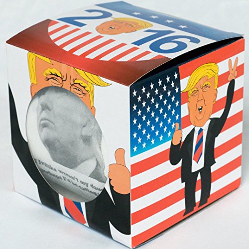 Donald Trump Toilet Paper by Smear Campaigns with quotes, photos, and colorful funny display box, the ultimate political gag gift of the 2016 presidential race – highly collectible – Dump Trump! Donald Trump Toilet Paper by Smear Campaigns with quotes, photos, and colorful funny display box, the ultimate political gag gift of the 2016 presidential race – highly collectible – Dump Trump!