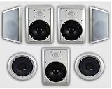 New Acoustic Audio HT-87 In Wall Home Theater Surround Sound Speakers