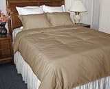 Microfiber Full/Queen Mini Duvet Cover Set, Taupe