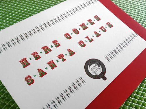 Lusty Letter "Here Comes Santa Claus: Tug On My Huge Sack" Greeting Card