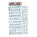 Ek Success Glitter Classic Alphabet and Number Stickers 2 Sheets/Package, Blue