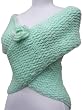 Handmade Scarf in Pastel Ocean Green (100% Hand-crocheted, Extra Large)