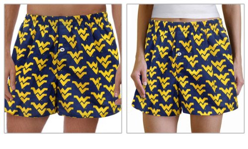 Buy Cheap WVU Boxers West Virginia University 100% Cotton Boxer Shorts for HIM or HER- SEARCH BROAD BAY BOXERS FOR MORE DESIGNS Unique GIFT Ideas Man Men Boyfriend Woman Women Ladies Mother Dad Mom CUTE!