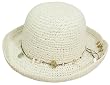 Short Brim Straw Seashell Hat