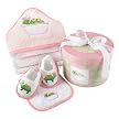 Baby Aspen Tillie the Turtle - 4 Piece Hat Box Bath Time Gift Set - 0-6 months