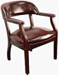 Oxblood Vinyl Luxurious Conference Chair