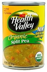 Health Valley Organic Split Pea Soup, 15 Ounce Cans (Pack of 12)
