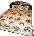 3pc Set Cotton Bedspread Block Print Vegetable Dyes India Home Interior Decorating,king/queen