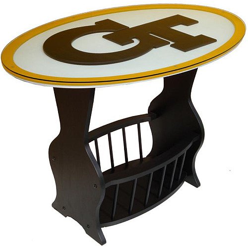 Fan Creations Georgia Tech Yellow Jackets Glass End Table
