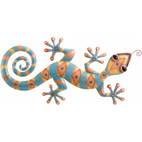 Wall Art 3D Metal Decor Gecko Spotted (15Wx32) – Regal Art #F241