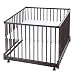 Schardt 02 035 00 28 001 Laufgitter Komfort II 100x100 cm dunkelbraun lackiert inklusive H&Atilde;&para;henv ...