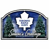 NHL Toronto Maple Leafs 11-by-17 inch "Season's Greetings" Wood Sign