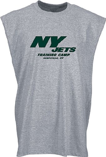New York Jets Adult NFL Sleeveless Training Camp Tee Shirt By Reebok