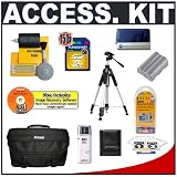 Accessory Kit for Nikon D80 Digital SLR Camera with Transcend 4GB 150x SecureDigital (SD) Card + Spare Replacement Battery for Nikon EN-EL3e + High Speed USB 2.0 SecureDigital (SD) Card Reader + Deluxe Photo/Video 57 Tripod + Nikon SLR System Case