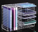 Acrylic Stackable CD-DVD Holder - Holds 14 DVDs/28 CDs