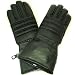 Men Gauntlet Lamb Leather Biker Gloves w Rain cover Large