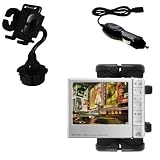 Archos 405 Auto Cup Holder with Car Charger - Uses Gomadic TipExchange