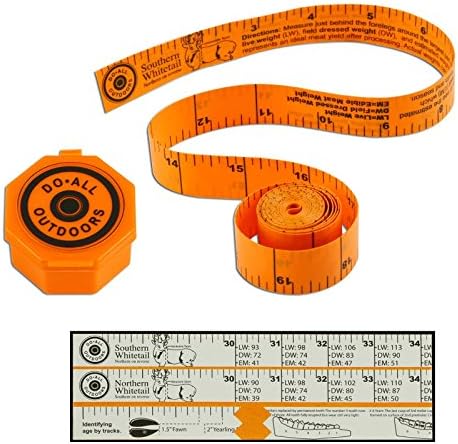 Deer Hunting Vital Records Tape Measure With Storage Case