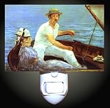 Boating by Manet Decorative Night Light