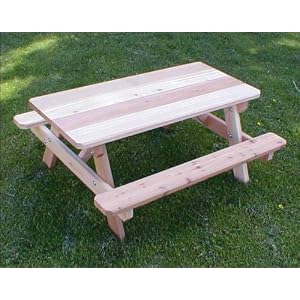 Red Cedar Kid's Picnic Table