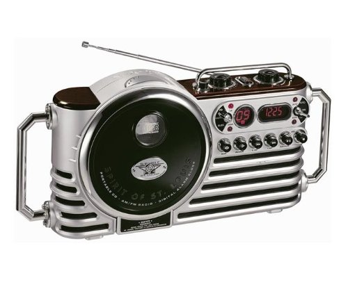 Spirit of St.louis Trenton portable CD/Radio player inkl.Wecker