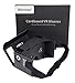 Blisstime Google Cardboard 3d Vr Virtual Reality DIY 3D Glasses for Smartphone 3.5--6 Inch Screen(black cardboard with NFC and headband)