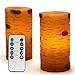 Vinkor Flameless Candles Battery Operated Candles Birch Bark Effect 4