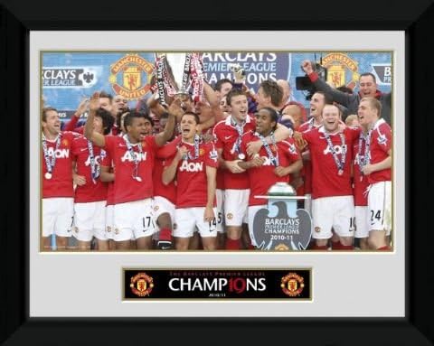 Manchester United- Framed Photo- League Champions 8"x6"- Closeout