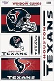 Set of (5) Team Window Clings: Houston Texans