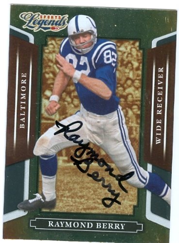 Raymond Berry Autographed/Hand Signed Football Card (Baltimore Colts) 2008 Donruss Legends #138