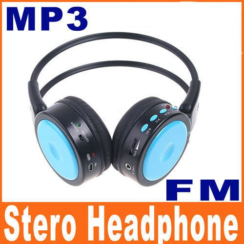 Koolertron (TM) FM Radio SD/TF Stero Music Digital Wireless Headphone MP3 Player Blue Koolertron (TM) FM Radio SD/TF Stero Music Digital Wireless Headphone MP3 Player -Blue