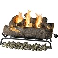 Oak Gel Indoor Conversion Log Set