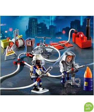 Playmobil Emergency Services Firefighters With Water Pumps