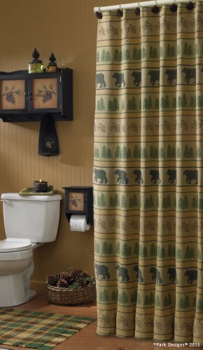 Bear Tracks Shower Curtain