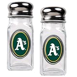MLB Oakland Athletics Salt and Pepper Shaker Set with Crystal Coat