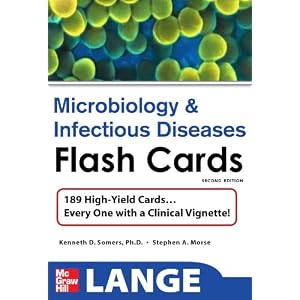 Click here to buy LANGE Flash Cards: Microbiology and Infectious Diseases, Second Edition (LANGE... by Kenneth D. Somers and Stephen Morse.